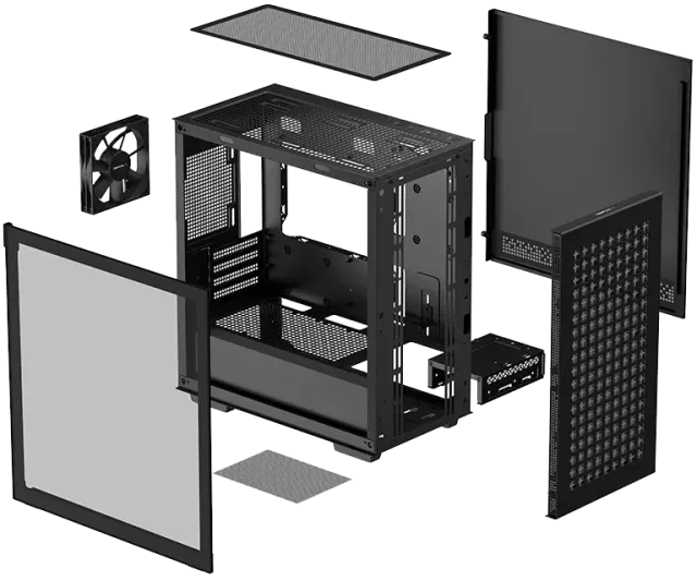 Офисный компьютер 990518 (Core i7-13700 2,1 ГГц/Intel B760/32 ГБ DDR5 6  ГГц/1024 ГБ SSD/Wi-Fi/650W/1STPLAYER Go2 ARGB Black) - купить! 