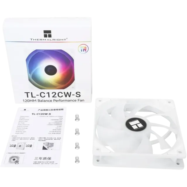 Вентилятор для корпуса Thermalright TL-C12CW-S ARGB White (TRTLC12CWS) купить! 