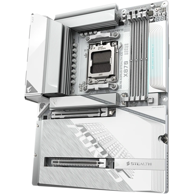 Материнская плата Gigabyte X870 AORUS STEALTH ICE купить! 