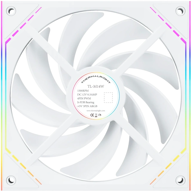 Вентилятор для корпуса Thermalright TL-M14W ARGB White (TRTLM14W) купить! 
