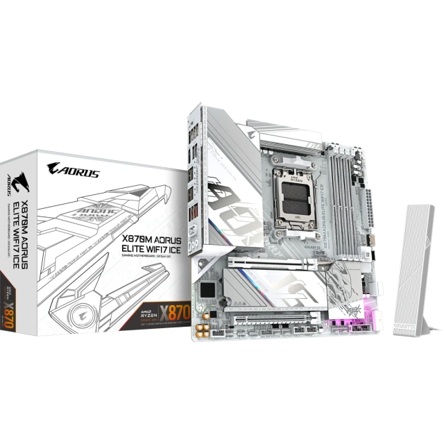 Материнская плата Gigabyte X870M AORUS ELITE WIFI7 ICE купить! 