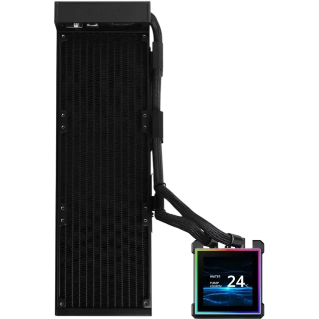 Система жидкостного охлаждения для процессора Lian Li HydroShift II LCD-S 360N (GHS2LCDS36NB) Black (G89.GHS2LCDS36NB.R0) купить! 