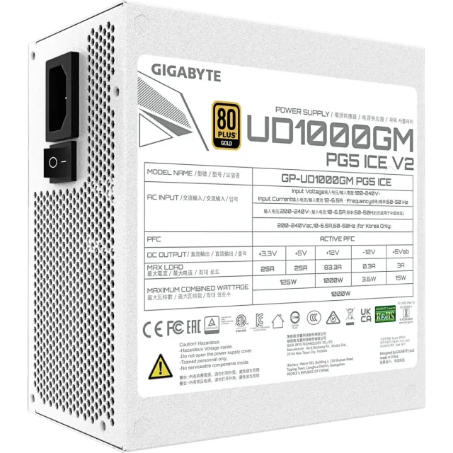 Блок питания Gigabyte 1000W GP-UD1000GM PG5 ICE купить! 