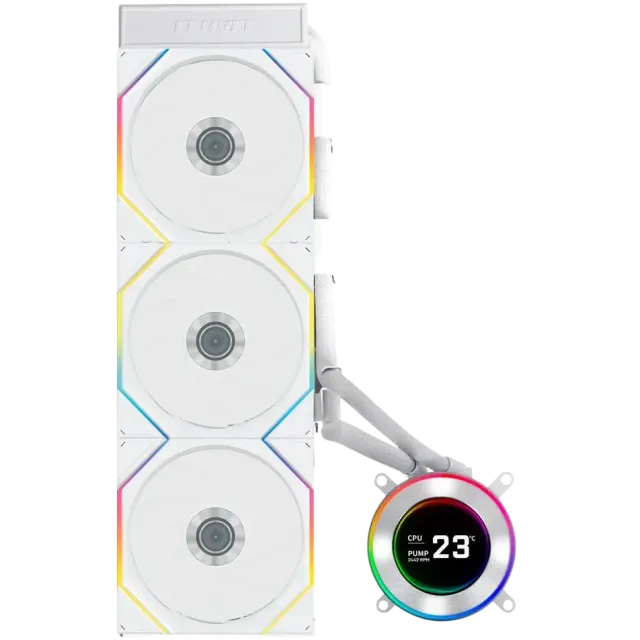 Система водяного охлаждения Lian Li HydroShift II LCD-C 360TL GHS2LCD36TW ARGB White (G89.GHS2LCD36TW.R0) купить! 