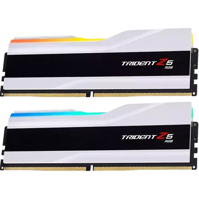 Оперативная память DDR5 32 Gb 6000 MHz G.Skill TRIDENT Z5 RGB White (F5-6000J3238F16GX2-TZ5RW) купить! 