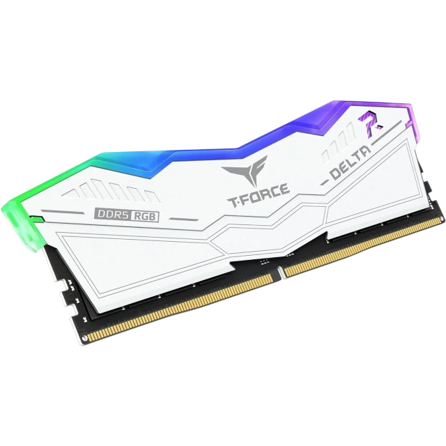 Оперативная память DDR5 32 Gb 7200 MHz Team Group T-FORCE DELTA RGB White (FF4D532G7200HC34ADC01) купить! 