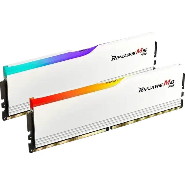 Оперативная память DDR5 32 Gb 6000 MHz G.Skill RIPJAWS M5 RGB White (F5-6000J3040F16GX2-RM5RW) купить! 