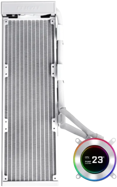 Система водяного охлаждения Lian Li HydroShift II LCD-C 360N White (GHS2LCD36W) (G89.GHS2LCD36W.R0) купить! 