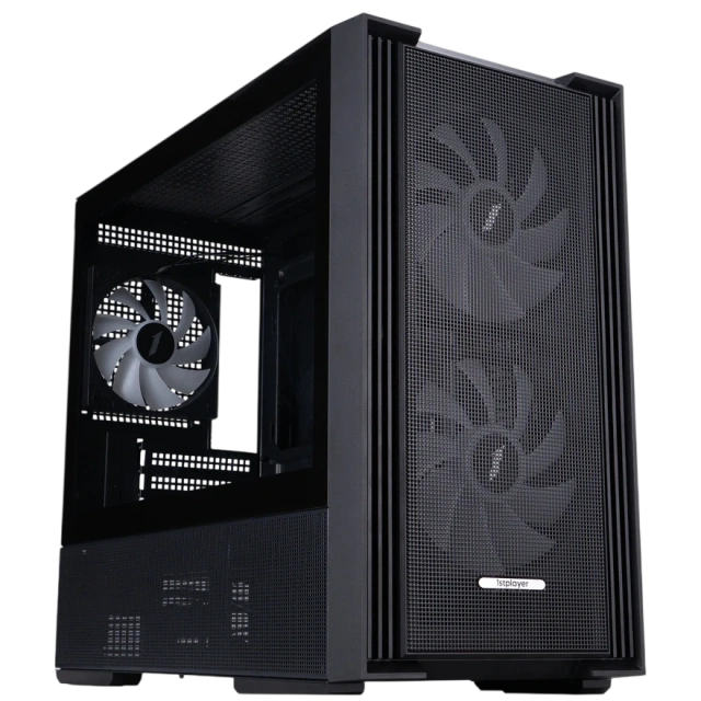 Компьютерный корпус 1STPLAYER AU6 ARGB Black (AU6-BK-2FA7-14-2FA7R-1FA7) купить! 