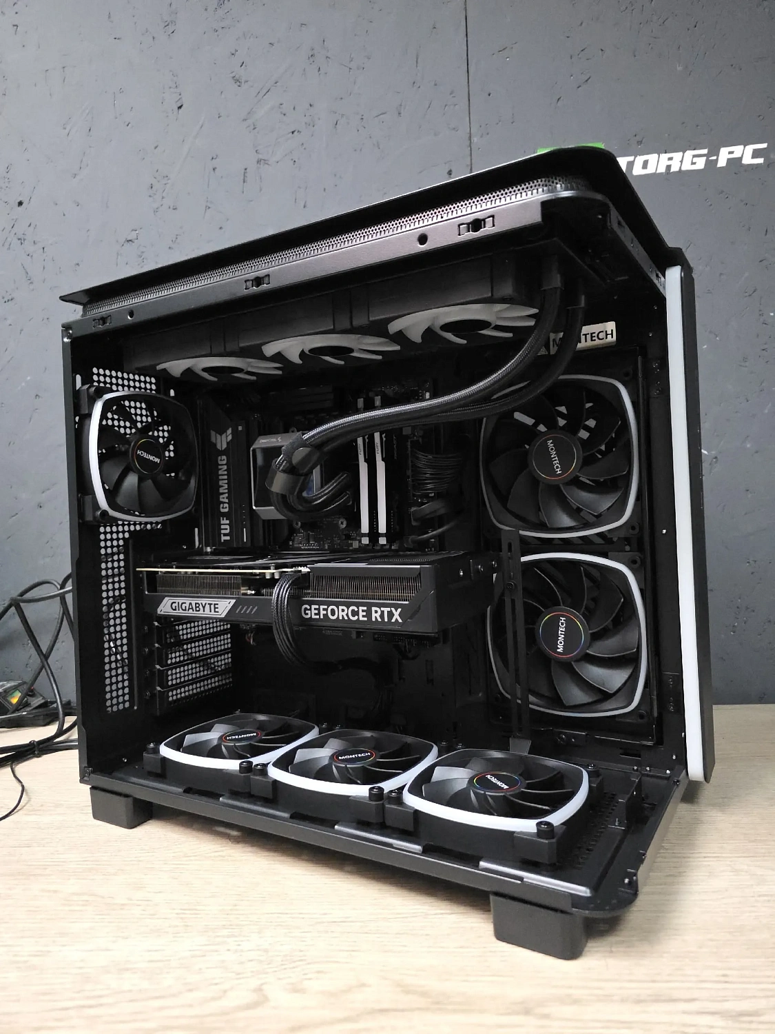 Игровой компьютер 992954 (Core Ultra 7 265KF 3.9 ГГц/Intel B860/32 ГБ DDR5 6.0 ГГц/1024 ГБ SSD/RTX 5060 Ti 16 ГБ/Wi-Fi/850W/Cougar FV270 RGB Черный)