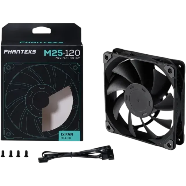 Вентилятор для корпуса Phanteks M25 PWM Black PH-F120M25_PWM_BBK01_RU купить! 