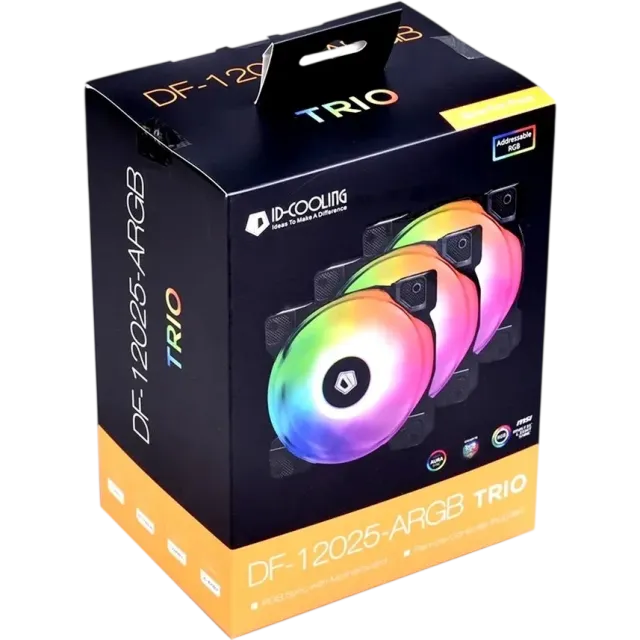 Вентилятор для корпуса ID-COOLING DF-12025-ARGB TRIO PWM ARGB купить! 