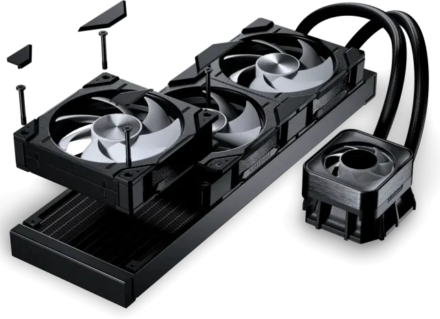 Система водяного охлаждения PHANTEKS Glacier One 360D30 X2 ARGB Black (PH-GO360D30_DBK02) купить! 