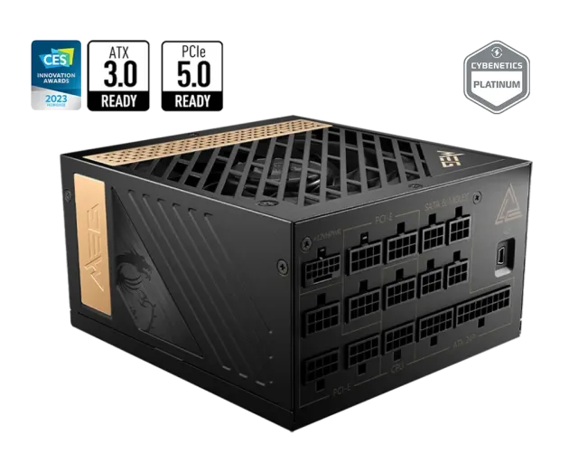 Блок питания 1300W MSI MEG Ai1300P 16 Pin (PCIe 5.0 Connector Cable Details) купить! 