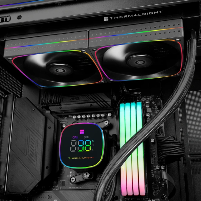 Система жидкостного охлаждения для процессора Thermalright Frozen Horizon 240 Digital ARGB Black (TRFH240DAB) купить! 