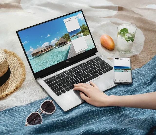 Ноутбук HONOR MagicBook X14 Plus 2024 FMI-721(Ryzen 7 8845HS/14"/1920x1200/32 Гб/2Tb SSD/Radeon 780M/Win 11 Pro) Silver - фото