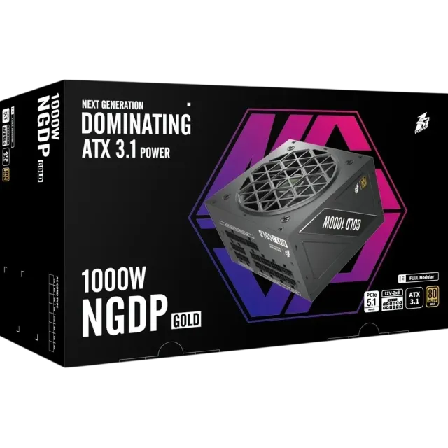 Блок питания 1STPLAYER 1000W NGDP Gold Black (HA-1000BA4) 16 Pin (PCIe 5.0 Connector Cable Details) купить! 