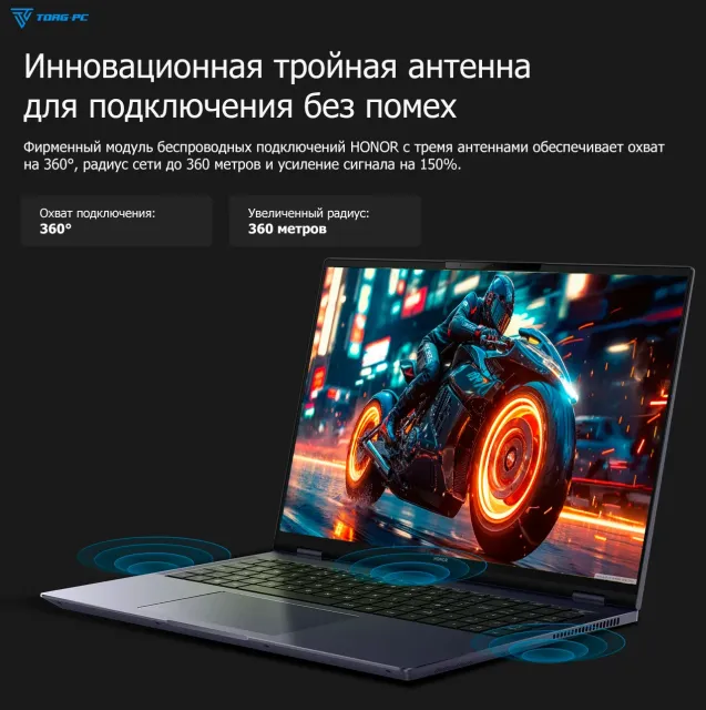 Ноутбук HONOR MagicBook Pro 16 DRA-5411 (Ultra 5 125H/16.1"/3072x1920/24GB/1TB SSD/Intel Arc/Win 11 Home) 5301AJBQ - фото