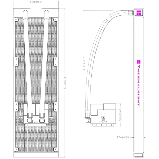 Система жидкостного охлаждения для процессора Thermalright Core Matrix 360 ARGB V3 White (TRCM360AWV3) купить! 