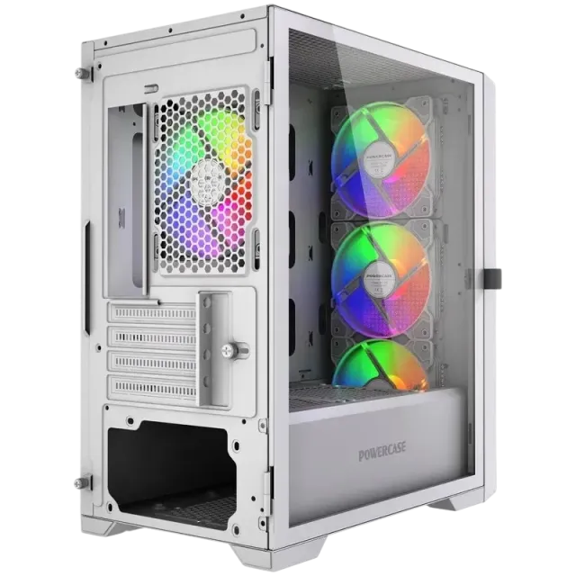Компьютерный корпус Powercase ALISIO Micro X4W V2 LE ARGB White (CAMCXW-A4-LE) купить! 