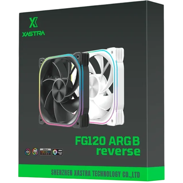 Вентилятор для корпуса XASTRA FG120W ARGB reverse White (FG120-1WA-SRX) купить! 