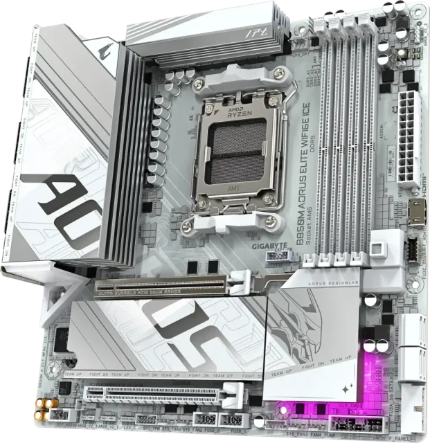 Материнская плата Gigabyte B850M AORUS ELITE WIFI6E ICE купить! 