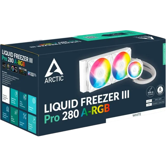 Система жидкостного охлаждения для процессора Arctic Cooling  Liquid Freezer III Pro 280 A-RGB White (ACFRE00187A) купить! 