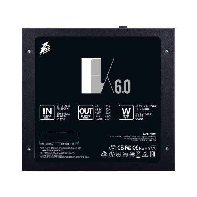 Блок питания 1STPLAYER 600W FK (PS-600FK) купить! 