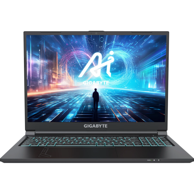 Ноутбук Gigabyte G6 KF (Core i7-13620H/16"/IPS/WUXGA/1920x1200/165Hz/16Gb/1Tb SSD/RTX4060 8Gb/NoOS) Black, KF-H3KZ894KD - фото