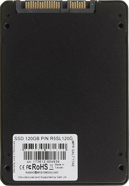 Твердотельный накопитель SSD 120 ГБ 2.5" SATA AMD (R5SL120G) купить! 