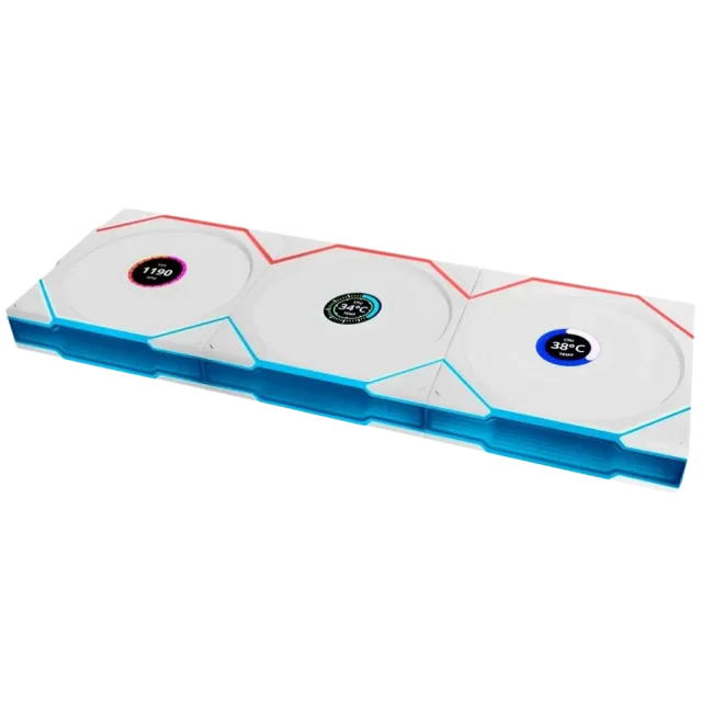 Комплект вентиляторов для корпуса Lian Li UNI FAN TL WIRELESS LCD 120 12TLLCD1W3W ARGB White (G99.12TLLCD1W3W.R0) купить! 