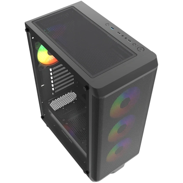 Компьютерный корпус Powercase Mistral EA22 TG FRGB Black (CMAEA22-L4) купить! 