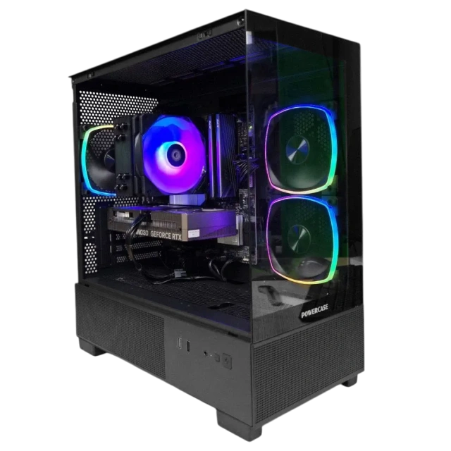 Игровой компьютер 991673 (Ryzen 5 7600X3D 4.1 ГГц/AMD B650/32 ГБ 6.0 ГГц/1024 SSD/RTX 5050 8 ГБ/Wi-Fi/650W/Powercase Vision Micro M3B TG ARGB Black) - купить по выгодной цене!