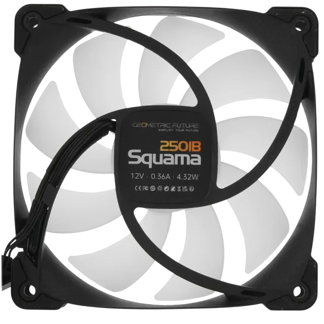 Вентилятор для корпуса Geometric Future Squama 2501B 5V ARGB Black (1F2501B112000) (GF_SQM-2501B-SP) купить! 