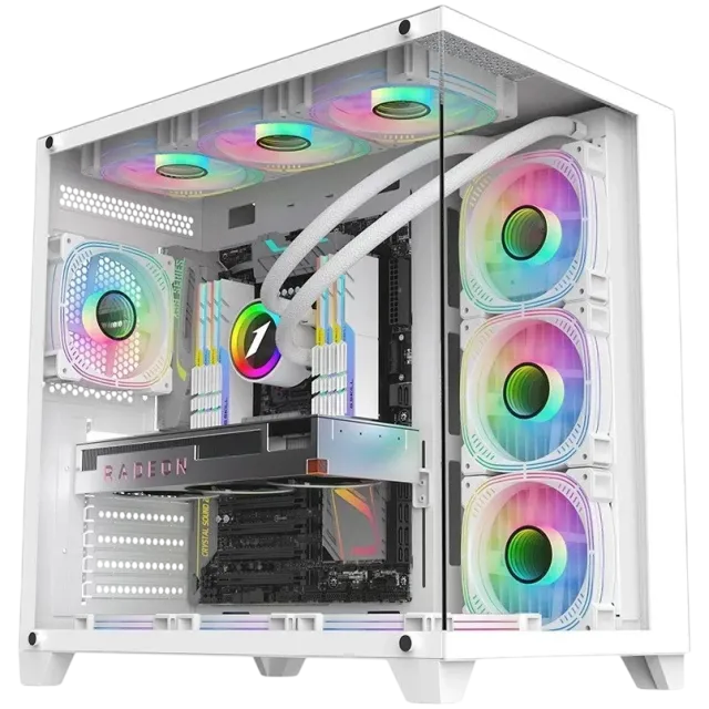 Компьютерный корпус 1STPLAYER MEGAVIEW MV8-TP White (MV8-TP-WH) купить! 