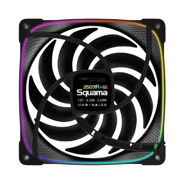 Вентилятор для корпуса Geometric Future Squama 2503RB-14 Reverse ARGB Black (1F2503R114000) купить! 