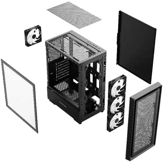 Компьютерный корпус Powercase Mistral AY4B ARGB TG Black (CMAYB-A4) купить! 