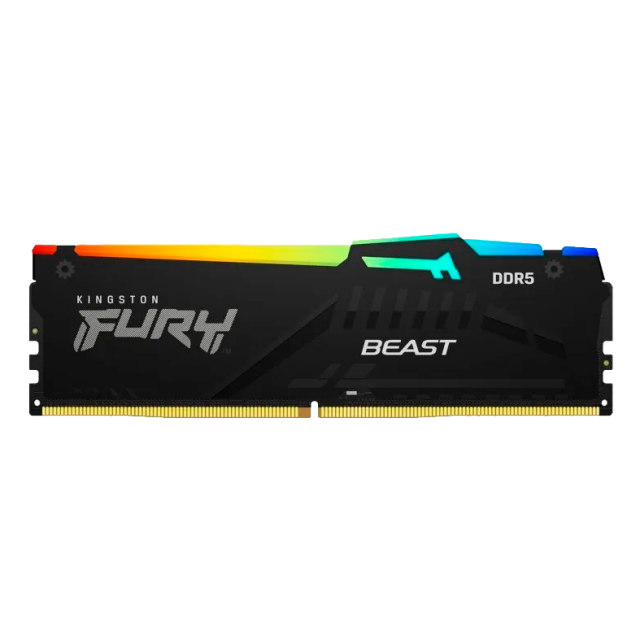 Оперативная память DDR5 8 ГБ 5600 МГц Kingston FURY Beast Black RGB (KF556C40BBA-8) модулей 1 шт. купить! 
