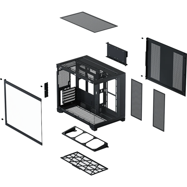 Компьютерный корпус XASTRA QW500M 6ARGB-FC-C6-UC Black (QW500M-1FA36A-1FA24A-1FC1) купить! 