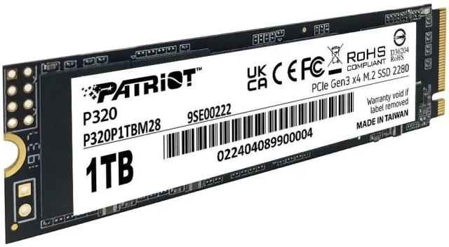Твердотельный накопитель Patriot 1000 Gb P320 (P320P1TBM28) купить! 