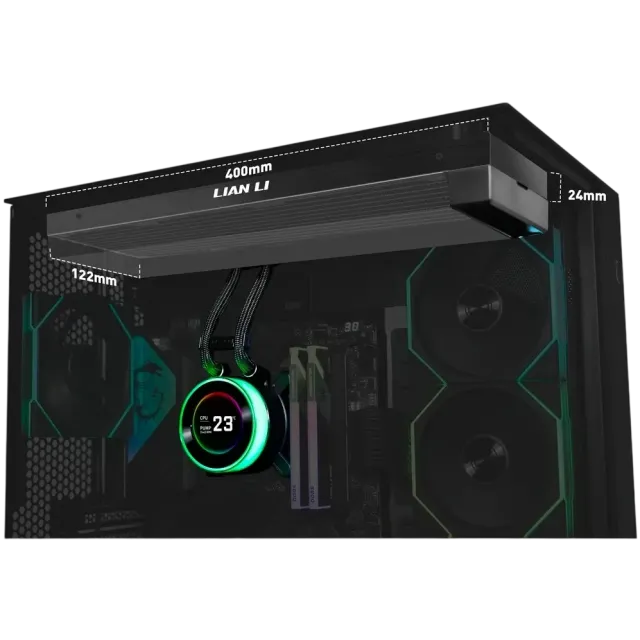 Система водяного охлаждения Lian Li HydroShift II LCD-C 360N Black (GHS2LCD36B) (G89.GHS2LCD36B.R0) купить! 