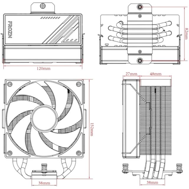 Кулер для процессора ID-Cooling FROZN A410 ARGB Black купить! 