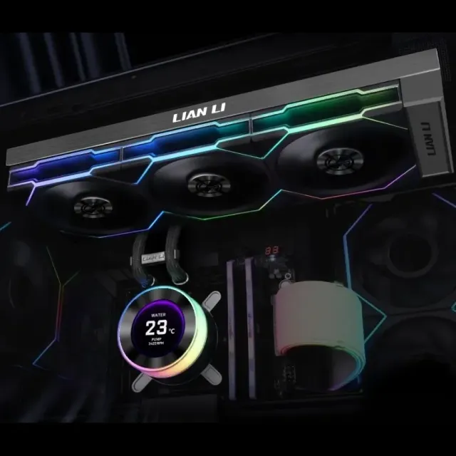 Система водяного охлаждения Lian Li HydroShift II LCD-C 360TL GHS2LCD36TB ARGB Black (G89.GHS2LCD36TB.R0) купить! 