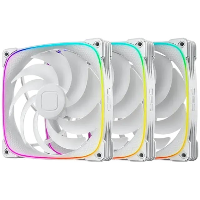 Комплект вентиляторов для корпуса Geometric Future Squama 2503W-14 ARGB White (1F2503W314000) купить! 