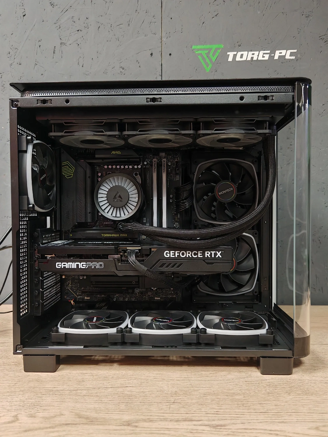 Игровой компьютер 992955 (Core Ultra 9 285K 3.7 ГГц/Intel B860/32 ГБ DDR5 6.0 ГГц/1024 ГБ SSD/RTX 5060 Ti 16 ГБ/Wi-Fi/850W/Cougar FV270 RGB Черный)