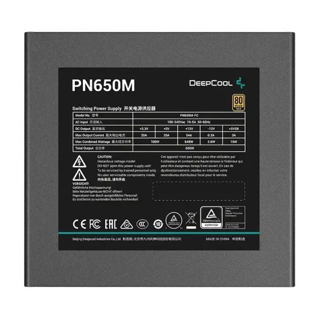 Блок питания Deepcool 650W PN650M (R-PN650M-FC0B-EU) 16 Pin (PCIe 5.0 Connector Cable Details) купить! 