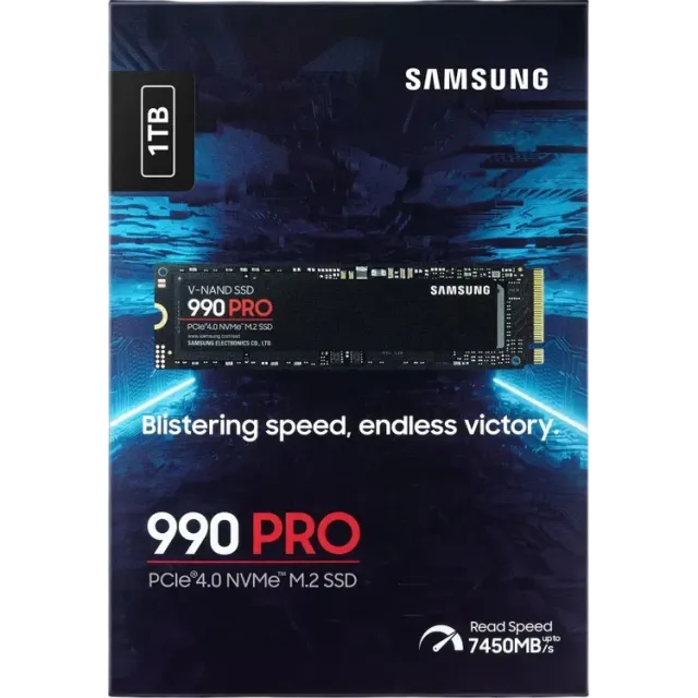 Твердотельный накопитель Samsung 1000 Gb 990 PRO (MZ-V9P1T0B/AM) купить! 