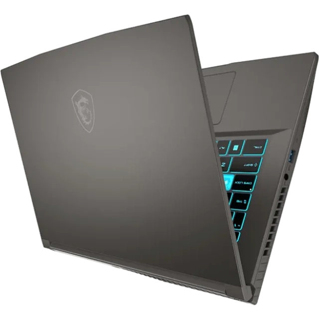 Ноутбук MSI Thin A15 B7UC-405XRU (AMD Ryzen 5 7535HS/15.6"1920x1080/16Gb/1Tb SSD/GeForce RTX 3050/noOS) black - фото