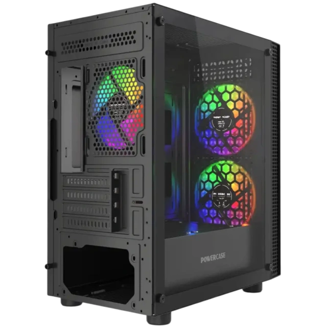 Компьютерный корпус Powercase Mistral Micro EM18 TG ARGB Black (CMMEM18B-A3) купить! 