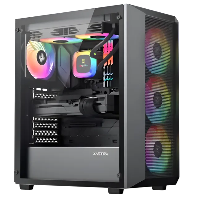 Офисный компьютер 990500 (Core i3-13100 3,4 ГГц/Intel B760/32 ГБ DDR4 3,6  ГГц/1024 ГБ SSD/Wi-Fi/650W/XASTRA A406 4ARGB Black) - купить! 